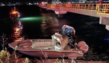 Woman killed, 3 hurt when boat slams into pier near Logan Airport runway in East Boston