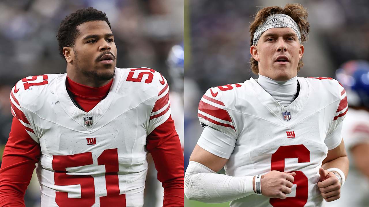 Giants' Jaxson Dart, Abdul Carter address discourse regarding QB's introduction of President Trump at rally