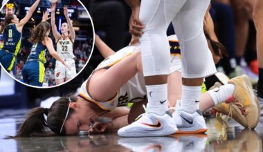 Caitlin Clark's home celebration took scary turn on flagrant foul