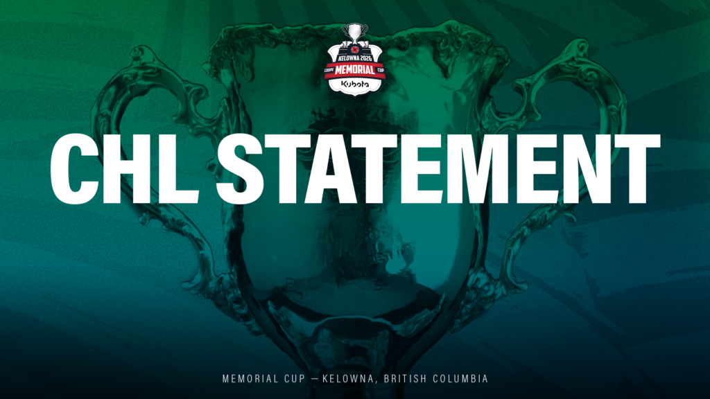 2026 Memorial Cup disciplinary action announced by CHL