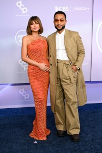 Chrissy Teigen and John Legend at The 52nd American Music Awards held at the MGM Grand Garden Arena on May 25, 2026 in Las Vegas, Nevada.