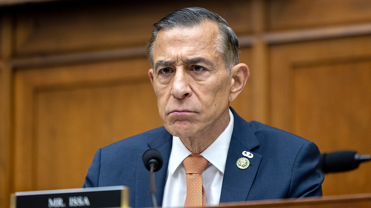 Rep. Darrell Issa listening during House Judiciary Committee hearing in Washington, D.C.