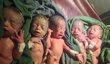 Ethiopian woman's joy at rare quintuplets after 12 years trying for a baby