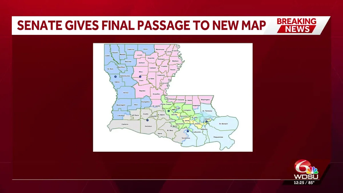 Louisiana’s Legislature has passed a new congressional map to give the GOP another seat
