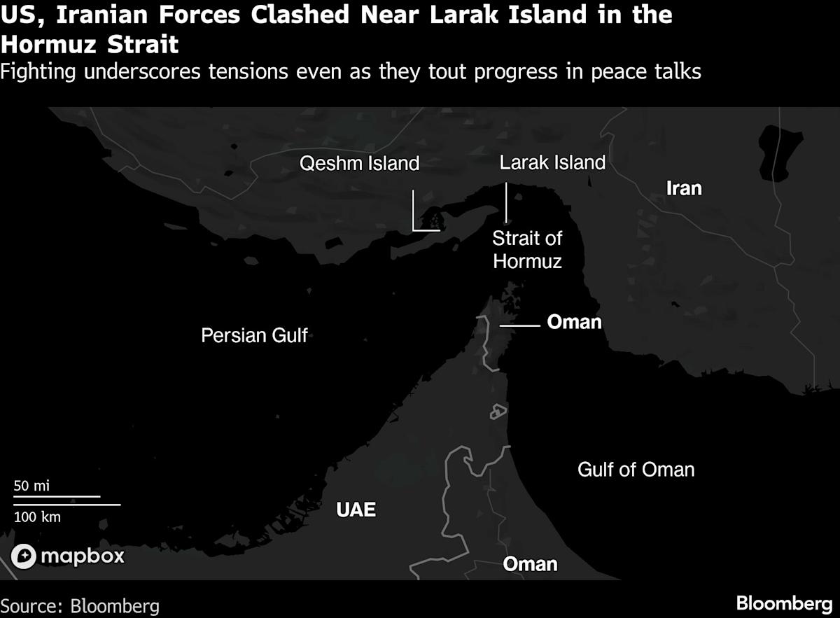 US and Iran Clash Near Hormuz as Talks Go ‘Back and Forth’