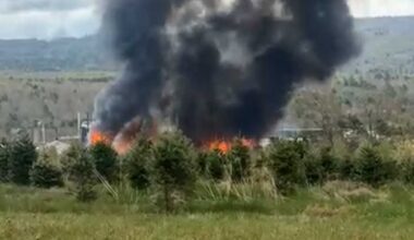 Robbins Lumber: Explosion, raging fire reported in Searsmont, ME