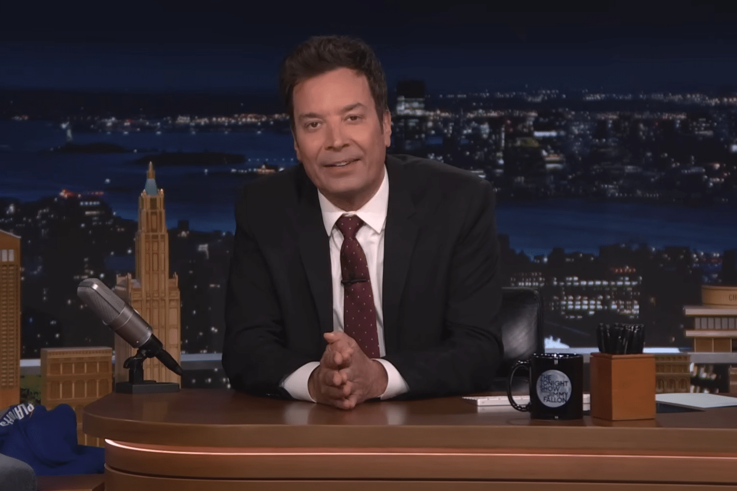 Jimmy Fallon desk