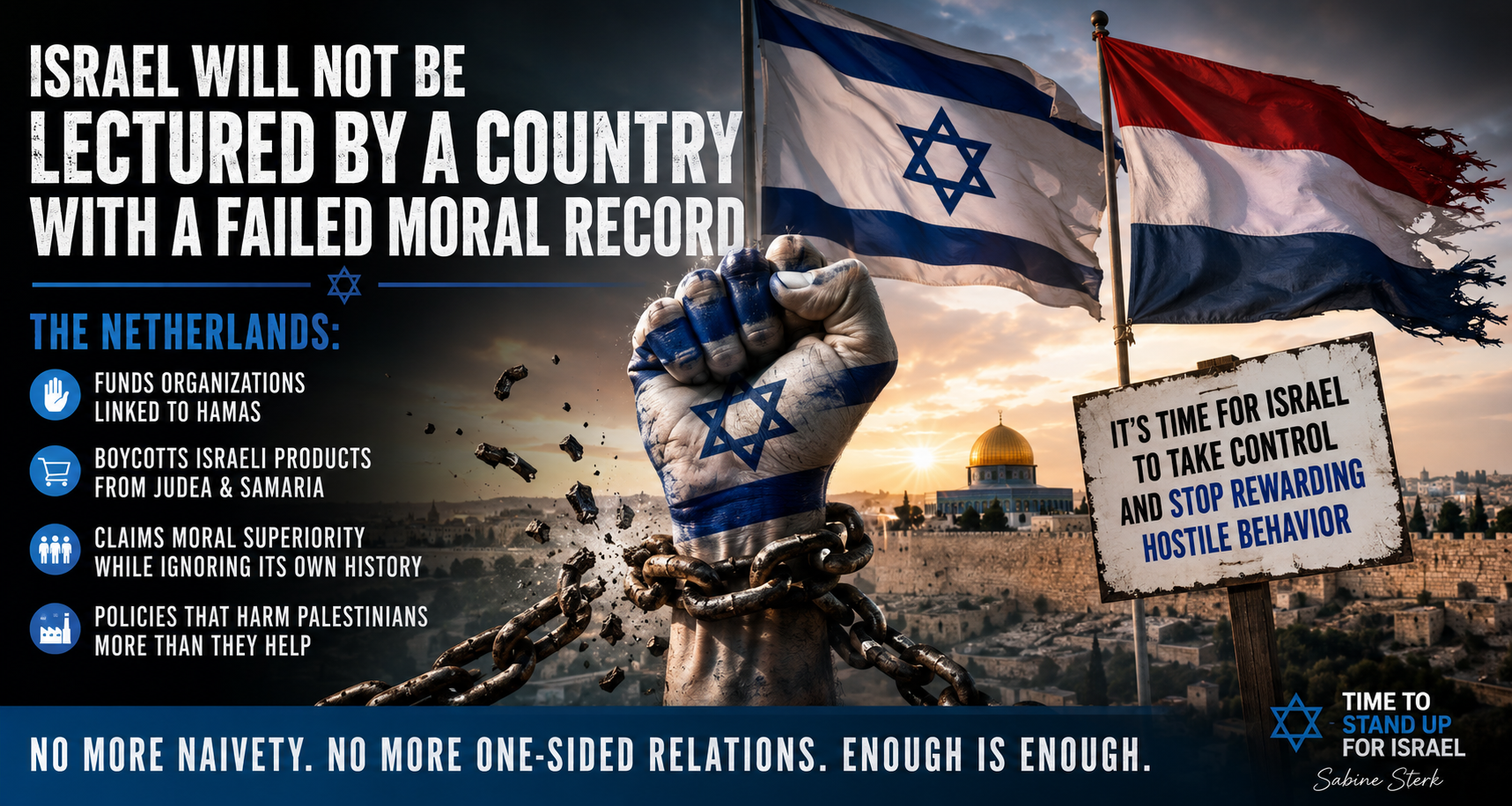 The Blogs: An Open Letter to the Members of the Knesset | Sabine Sterk