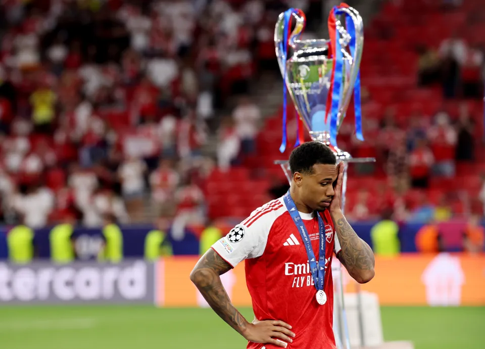 Gabriel after losing the Champions League final.