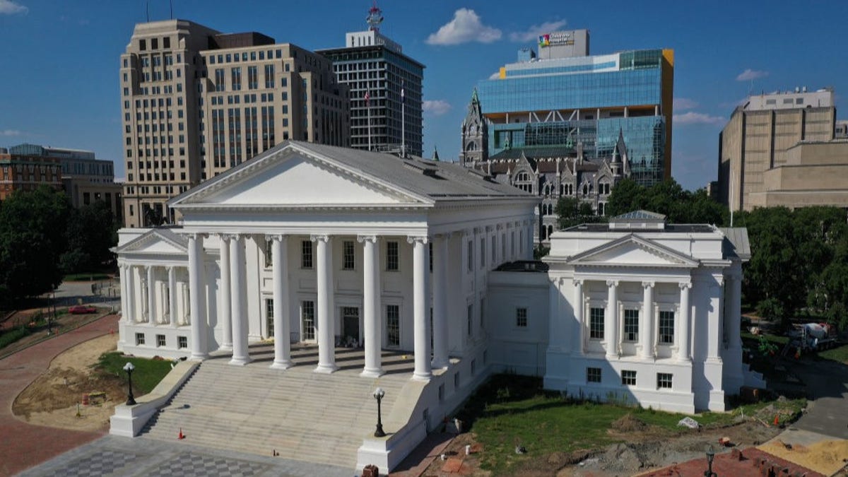 Virginia State Capitol building in Richmond Virginia