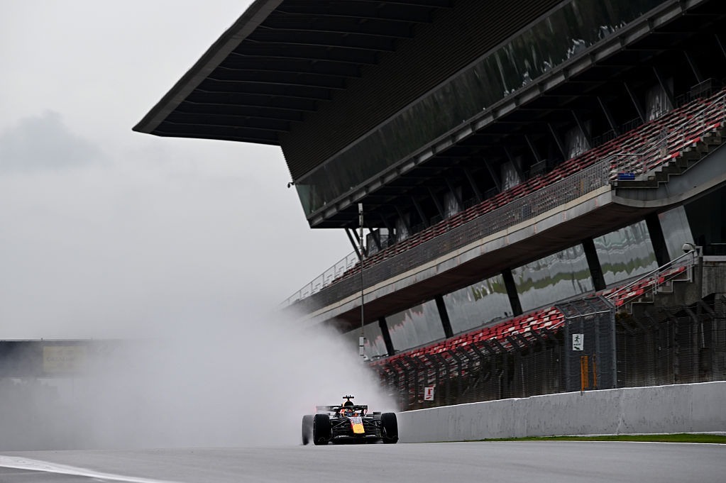 Isack Hadjar was one of a handful of drivers who lapped in the wet during the Barcelona 'shakedown week' in January.