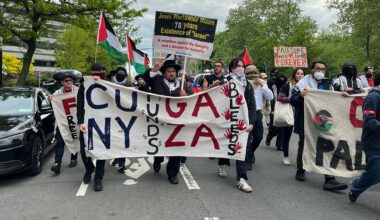 Anti-Israel protesters march New York City and demand action from Mamdani