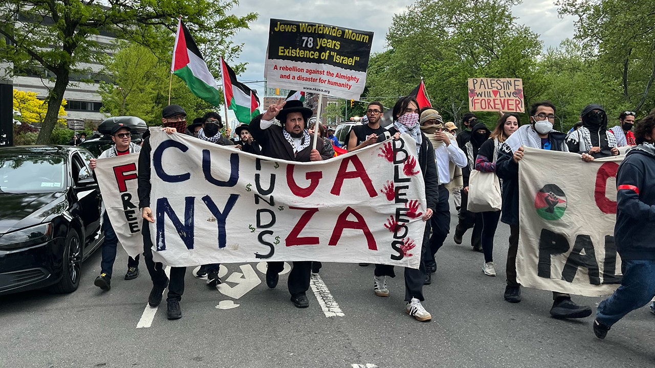 Anti-Israel protesters march New York City and demand action from Mamdani