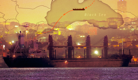 The St. Olga, heading for Israel