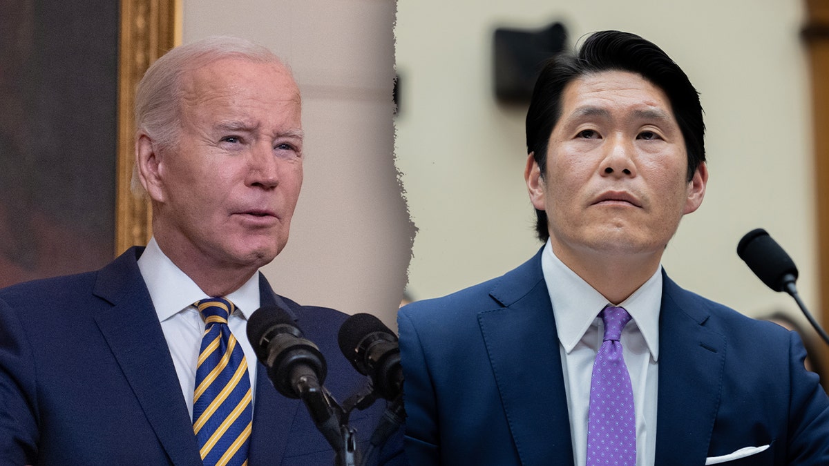 Former President Joe Biden speaking during an interview with Special Counsel Robert Hur