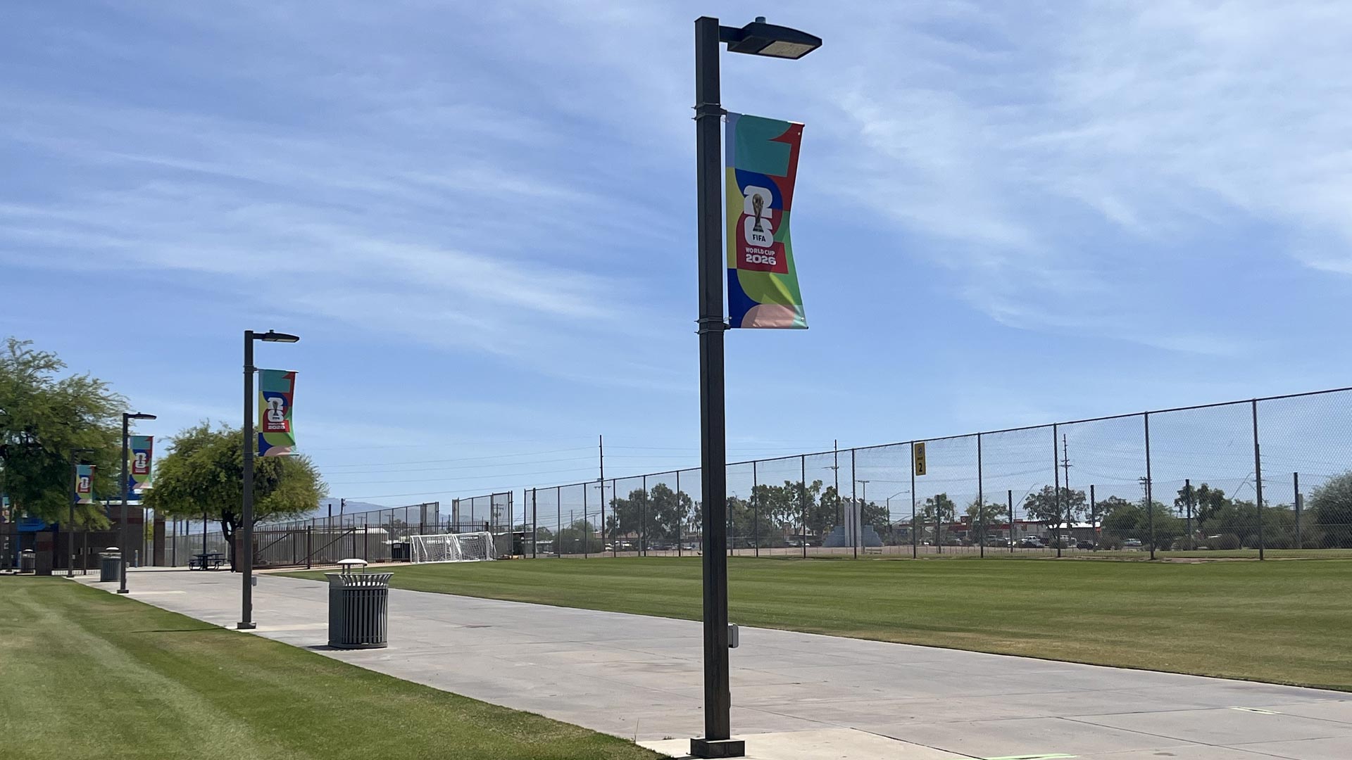 World Cup flag poles