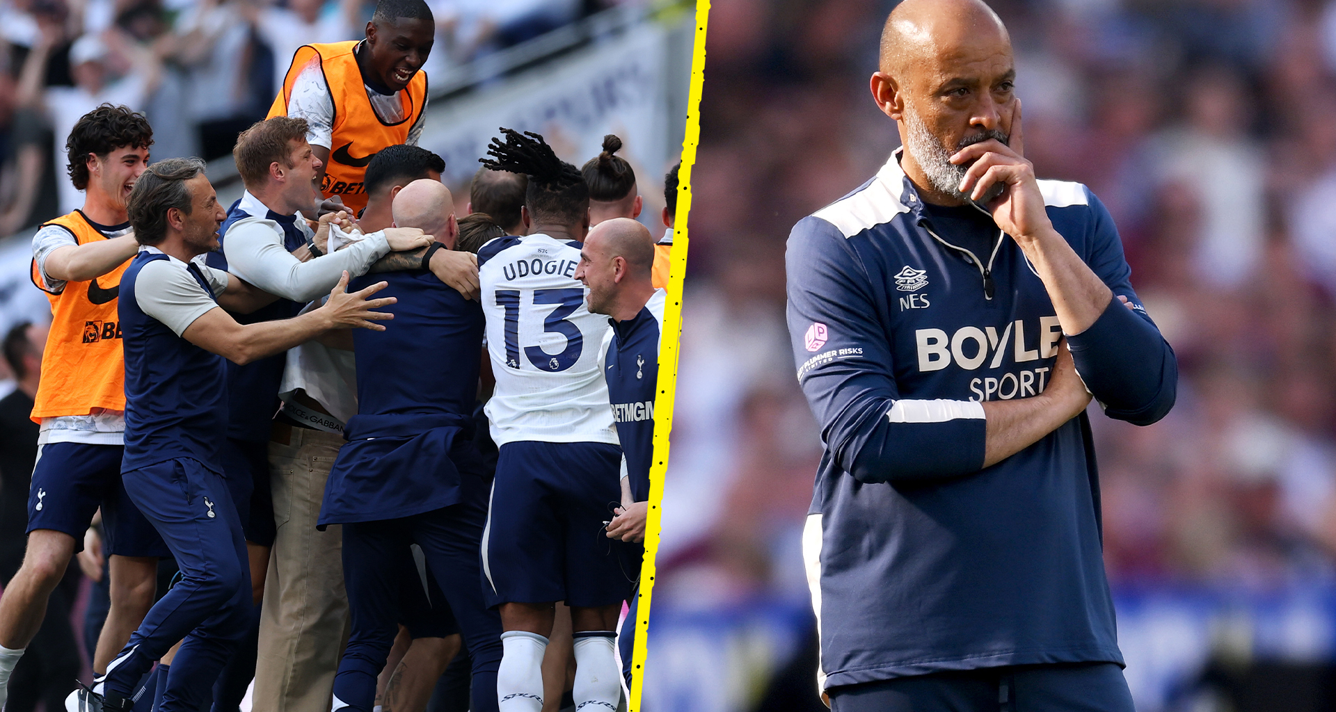 Tottenham beat West Ham in relegation battle as Jamie O'Hara storms into studio to celebrate