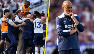 Tottenham beat West Ham in relegation battle as Jamie O'Hara storms into studio to celebrate