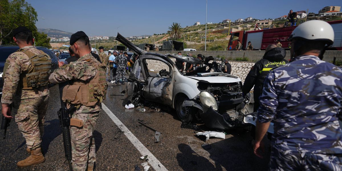 Israeli drone strikes near Beirut kill 4 and southern airstrikes kill at least 13
