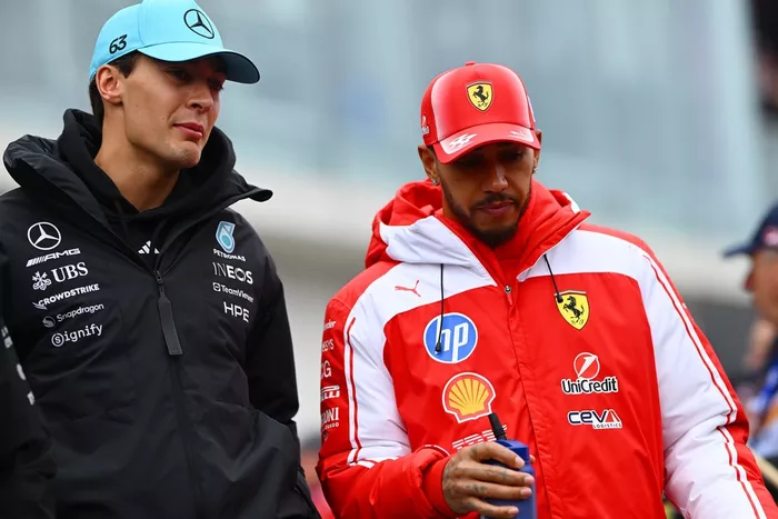 Lewis Hamilton, Ferrari, George Russell, Mercedes