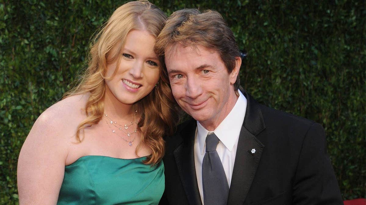 Actor Martin Short and Katherine Elizabeth Short arriving at Vanity Fair Oscar Party in West Hollywood