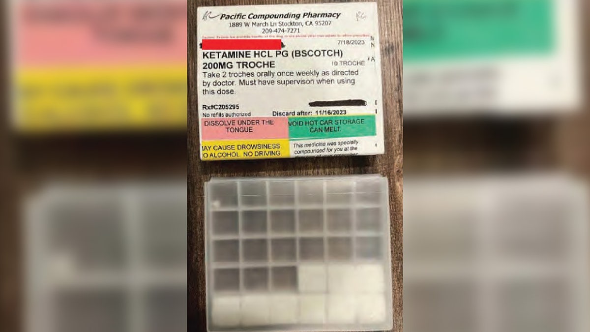 Matthew Perry's assistant receiving photos of ketamine lozenges via text message