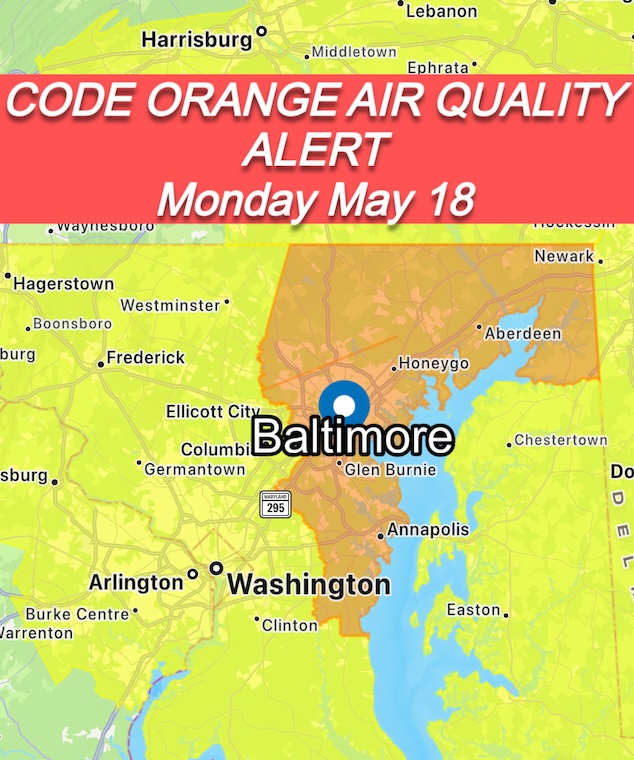May 18 weather code orange air quality alert