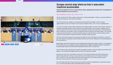 Europe cannot stay silent as Iran’s execution machine accelerates