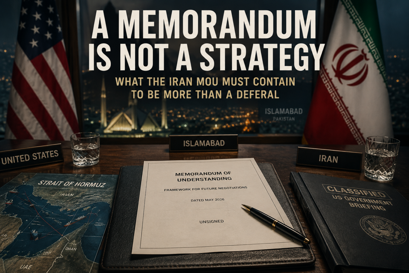 A Memorandum Is Not a Strategy