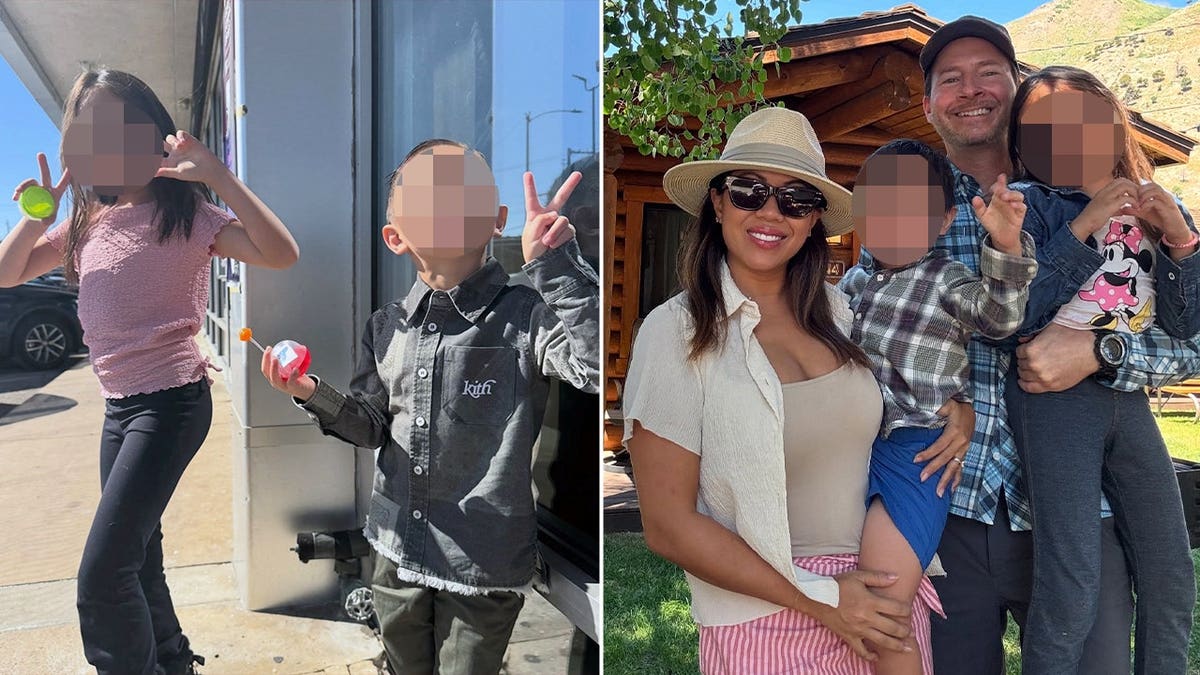The Mitchell family is pictured in two undated photos.