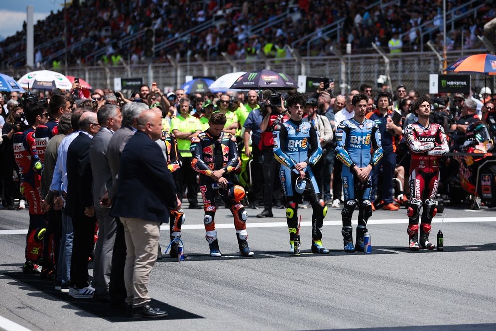 The MotoGP riders voiced the same opinion that the race should've been cancelled but didn't act united