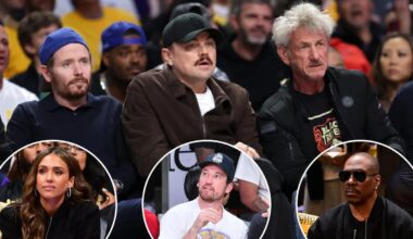 Eddie Murphy, Sean Penn, Leonardo DiCaprio flock to Lakers vs Thunder Game 4 in possibly LeBron's final game
