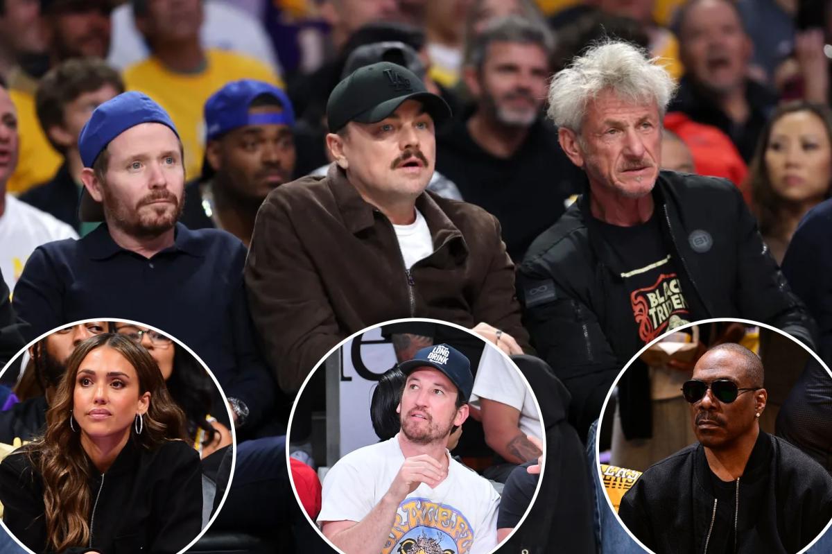 Eddie Murphy, Sean Penn, Leonardo DiCaprio flock to Lakers vs Thunder Game 4 in possibly LeBron's final game