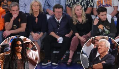 Lenny Kravitz, Dustin Hoffman headline A-list stars taking in Knicks-Cavaliers Game 1 at MSG