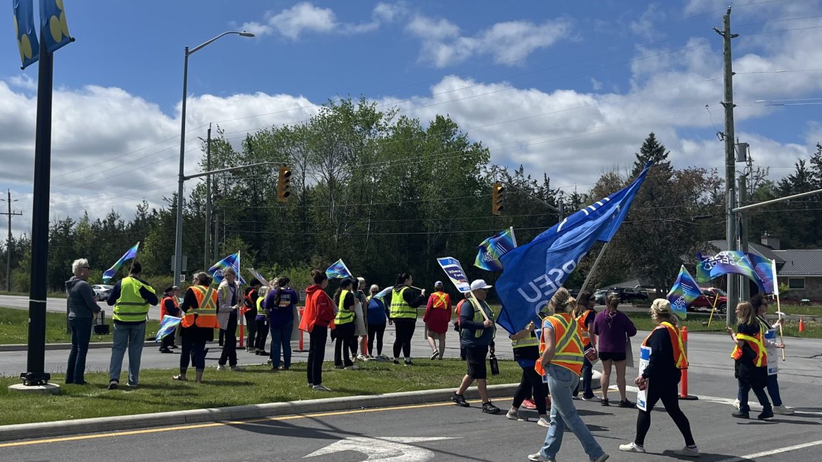 Community Living Prince Edward workers striking at Loyalist