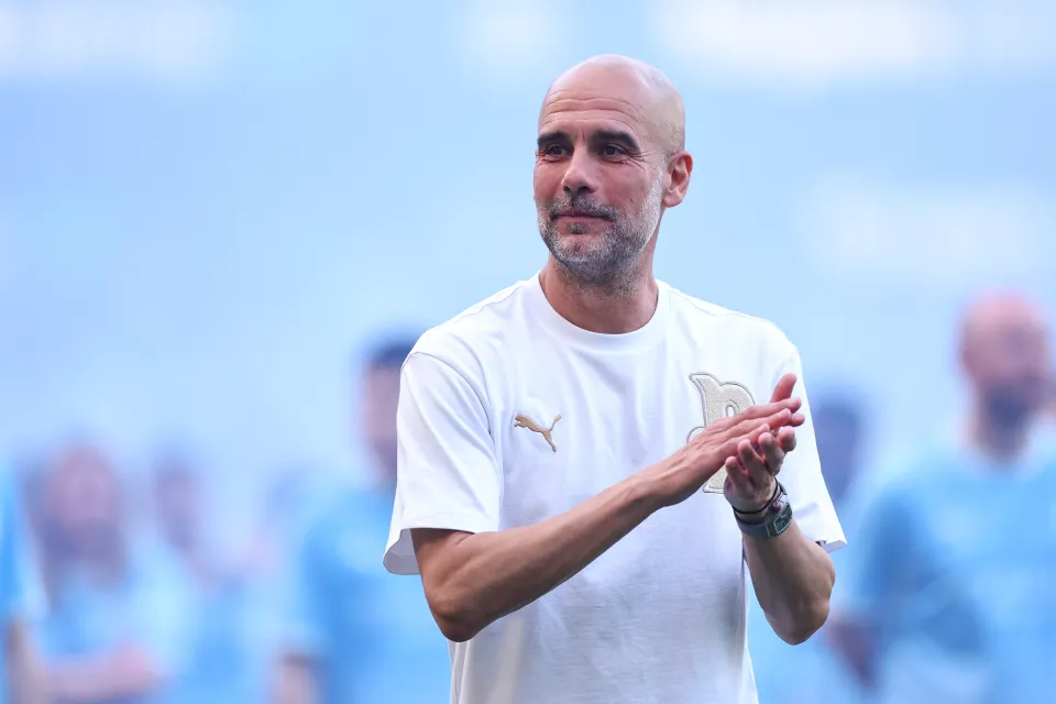 Pep Guardiola Manager / Head Coach of Manchester City during the Premier League match between Manchester City and Aston Villa