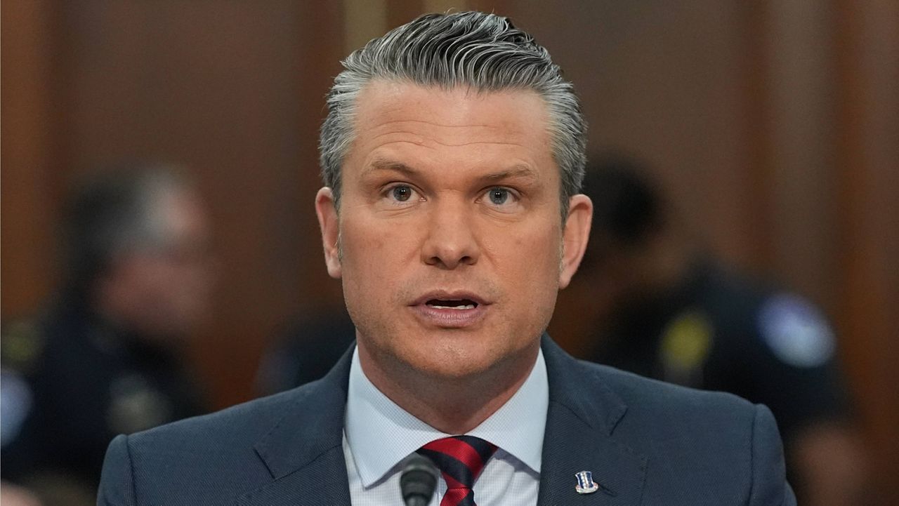 Defense Secretary Pete Hegseth testifies at a House Appropriations subcommittee budget hearing for the Department of Defense, Tuesday, May 12, 2026, in Washington. (AP Photo/Alex Brandon)
