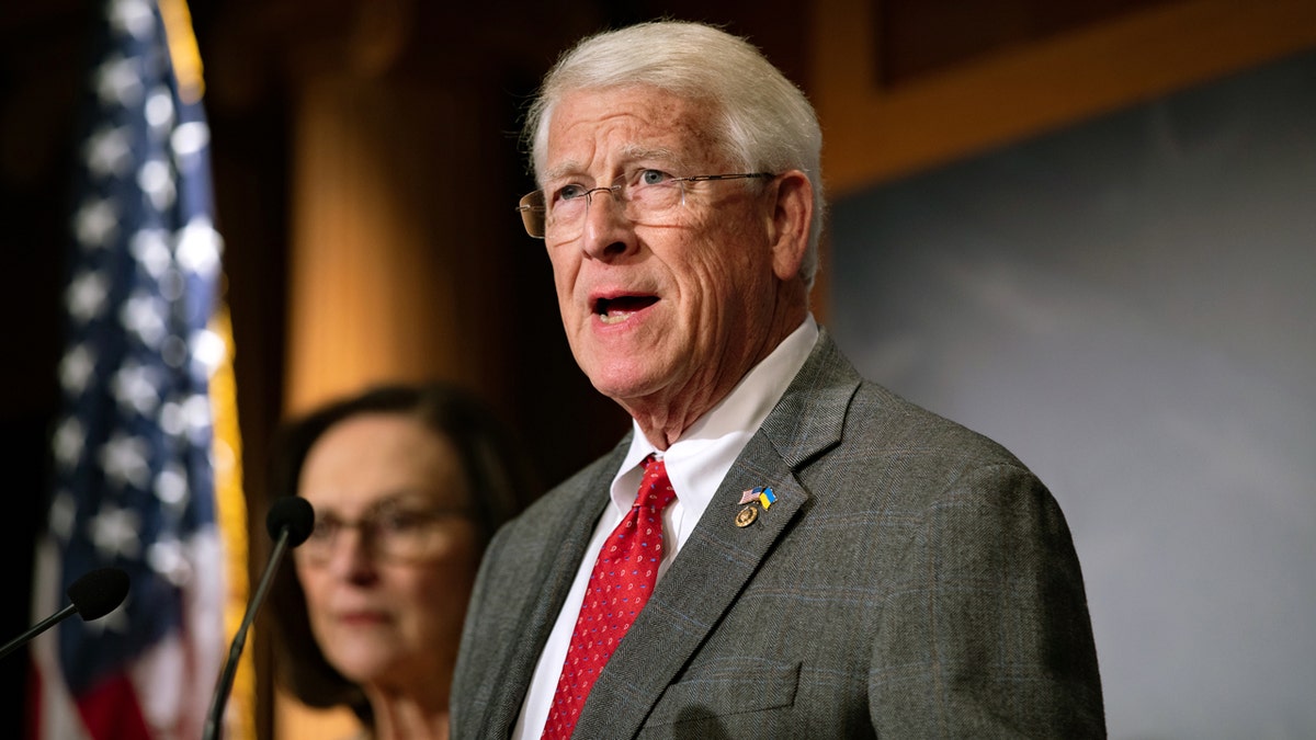 Sen. Roger Wicker speaking to the press in Washington, D.C.