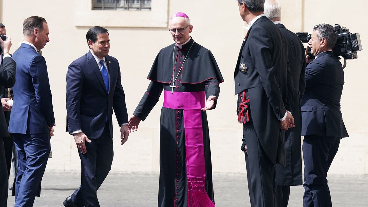 Marco Rubio and Papal Household Archbishop Petar Rajic