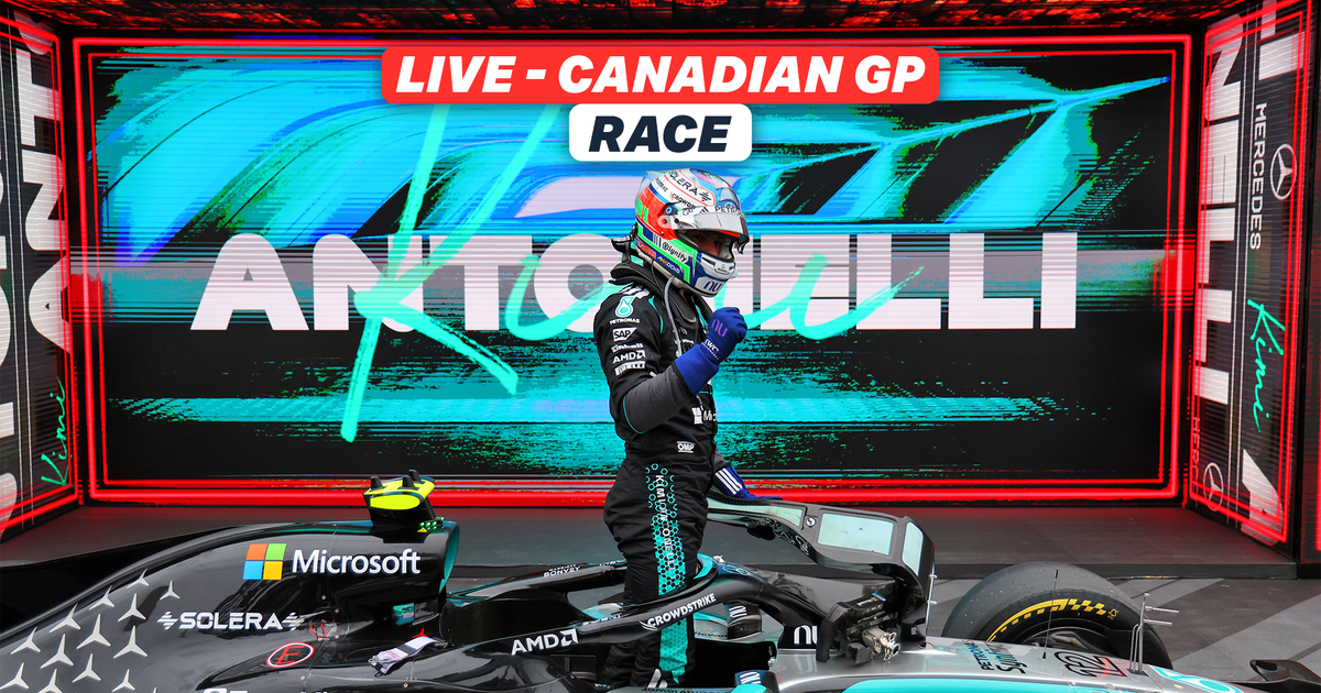 LIVE: Reaction as Kimi Antonelli wins relentless Canadian GP after painful George Russell retirement