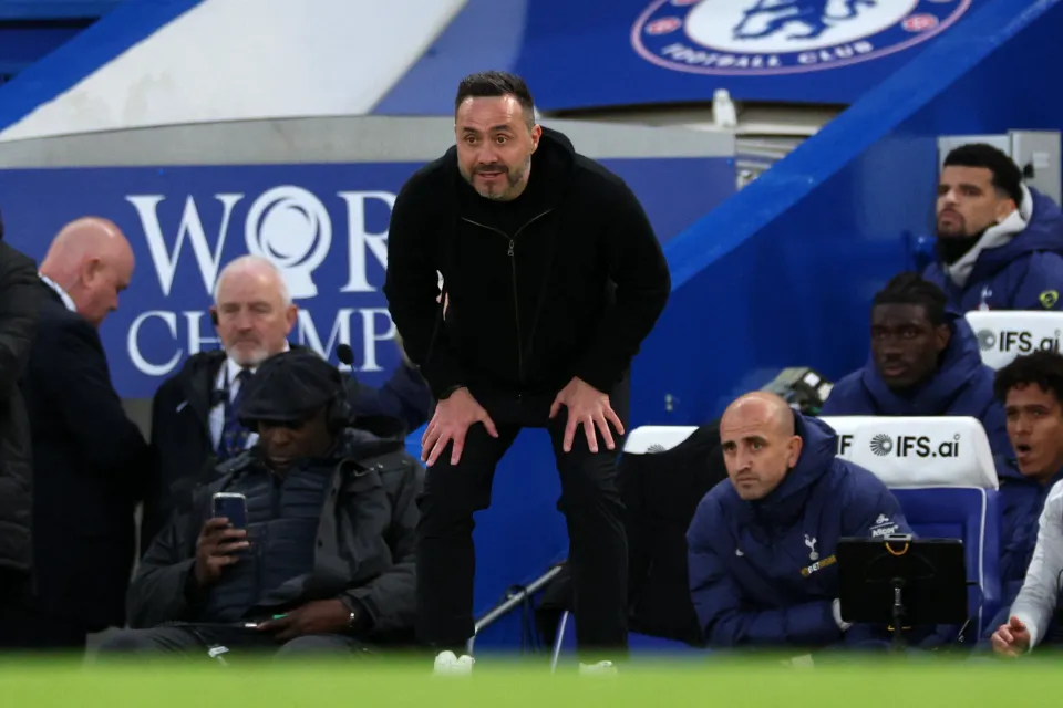 De Zerbi looked helpless as his side were plunged back into danger
