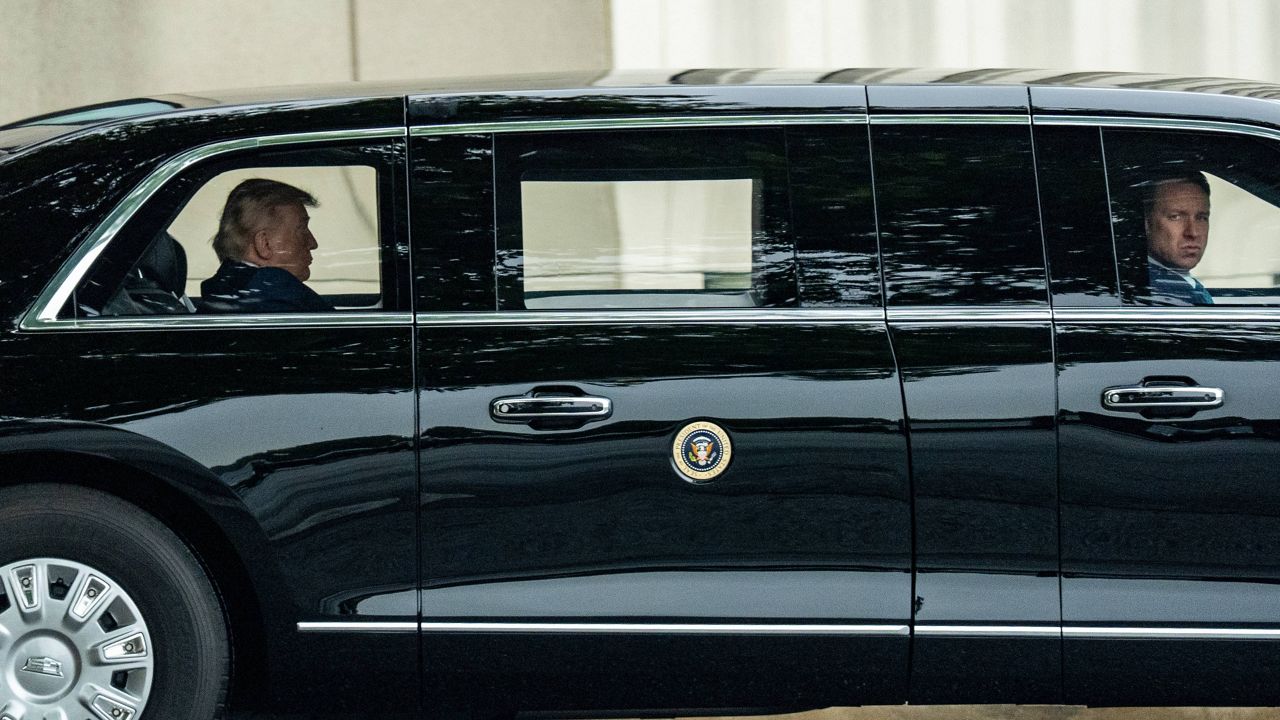 President Donald Trump departs Walter Reed National Military Medical Center, Tuesday, May 26, 2026, in Bethesda, Md. (AP Photo/Alex Brandon)