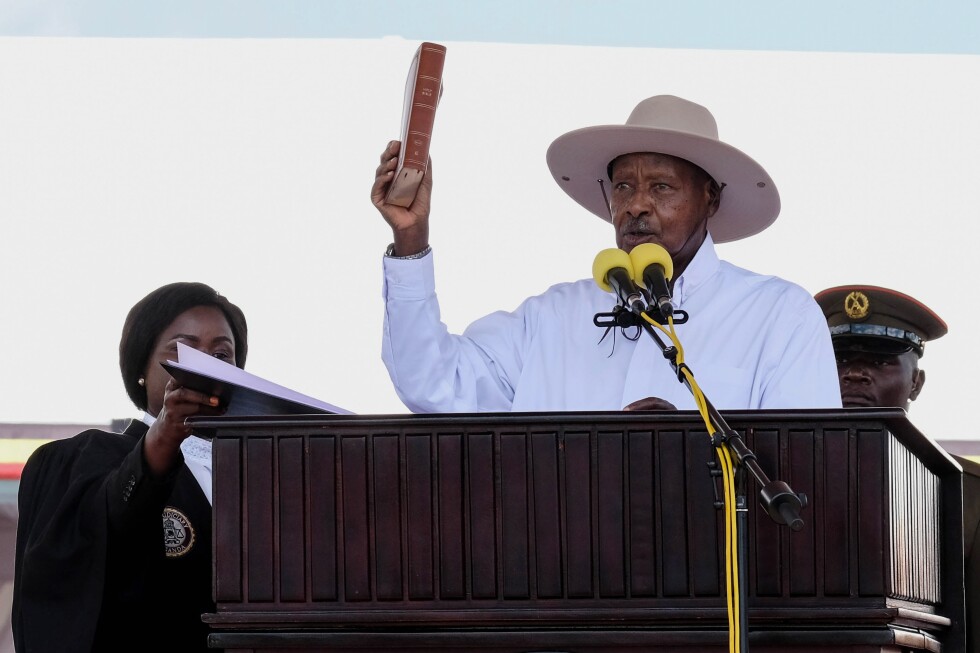 Uganda's president Museveni sworn in for seventh consecutive term