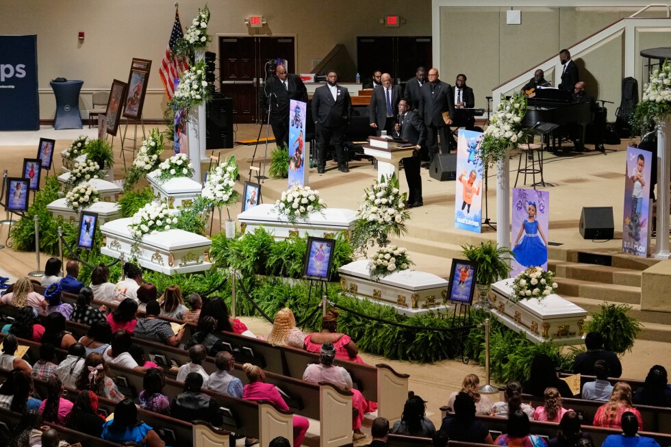 Funeral held for 8 children killed in Louisiana mass shooting