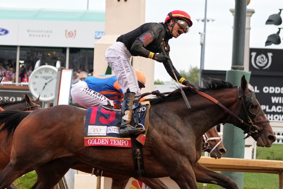 Kentucky Derby winner Golden Tempo won't run in the Preakness