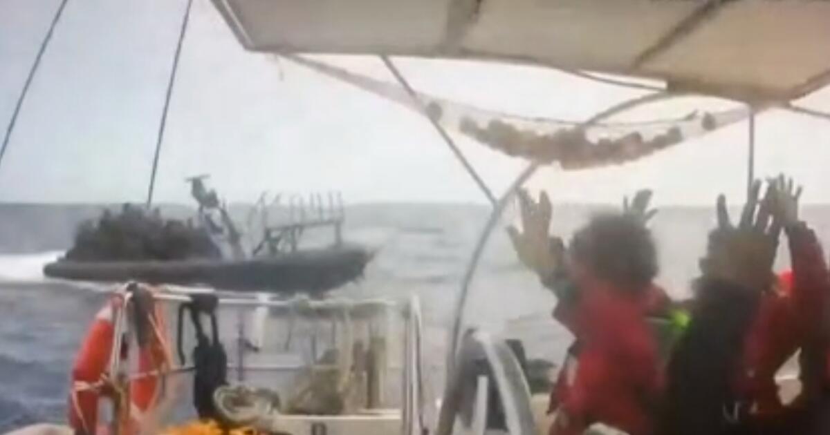 Israeli troops intercept flotilla boats trying to breach the blockade of Gaza