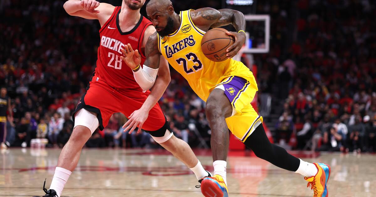 LeBron James leads Lakers' rout of Rockets to close out series