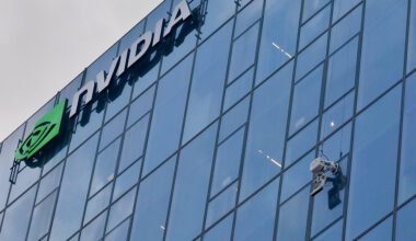 A Verobotics robot climbing the NVIDIA building.