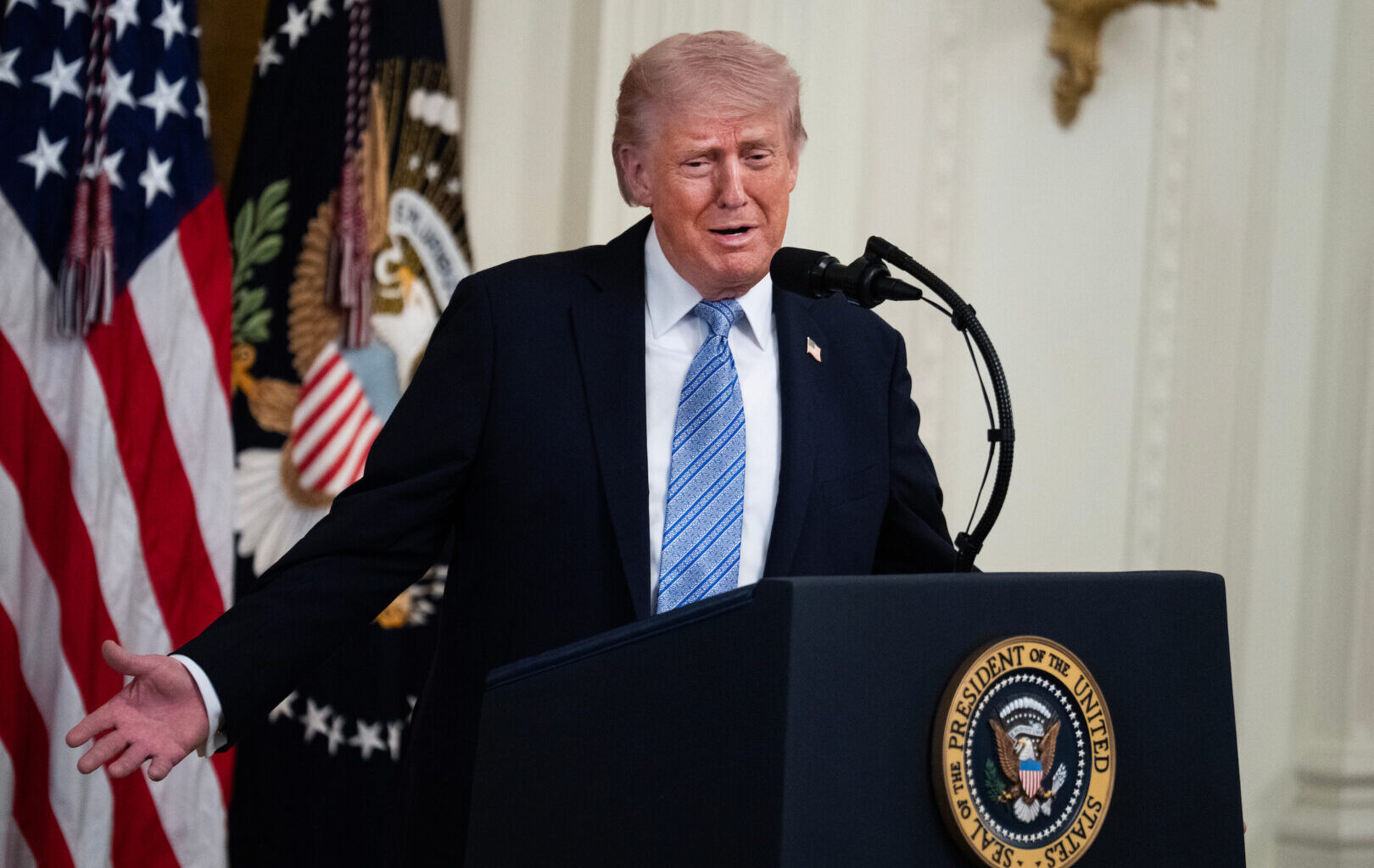 President Trump stayed in Washington this weekend amid speculation that a deal with Iran is imminent.