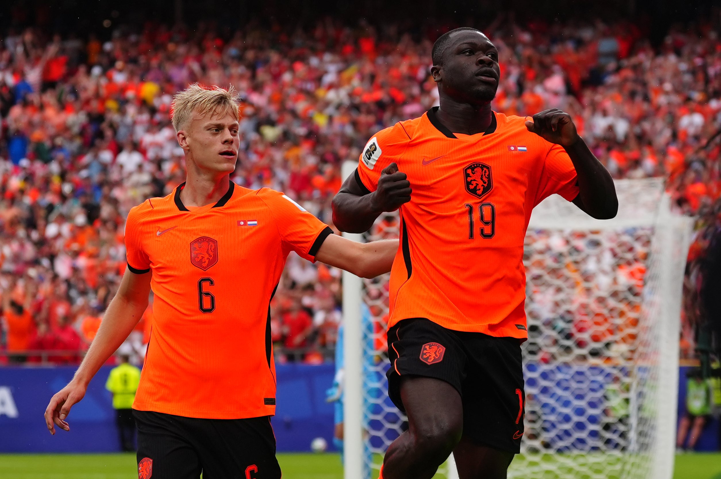 Brian Brobbey is flying for the Netherlands